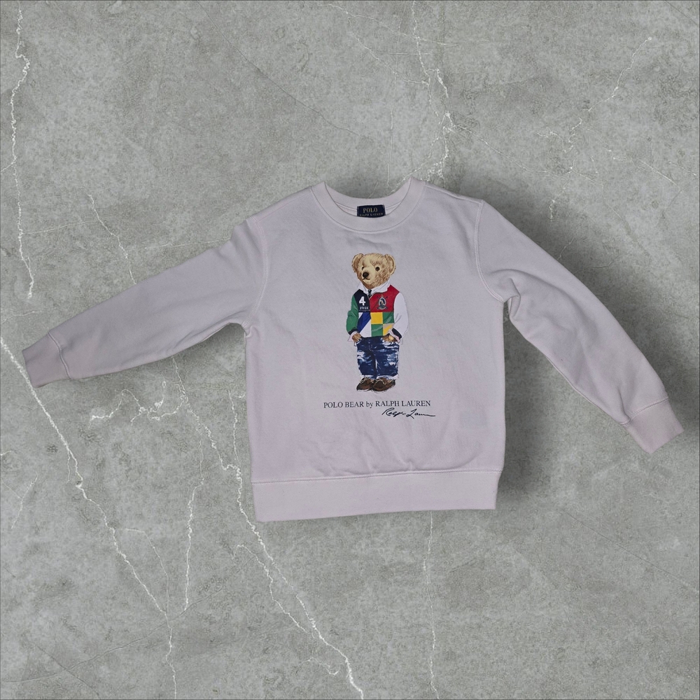 NWT Boys Polo Ralph Lauren Sweatshirt – Size 6 – Iconic Polo Bear Graphic